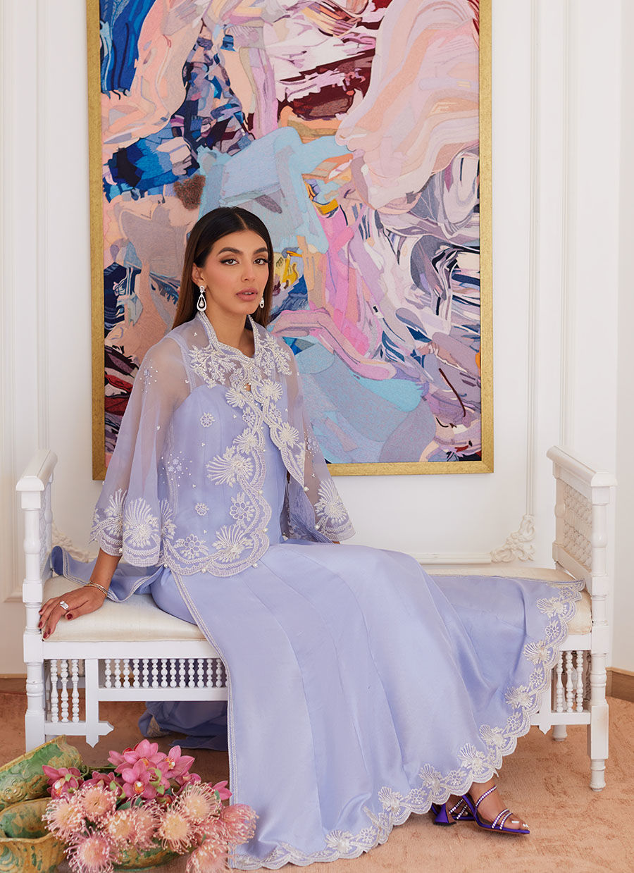 Farah Talib Aziz | Luna Eid Collection 24 | FLEUR LAVENDER