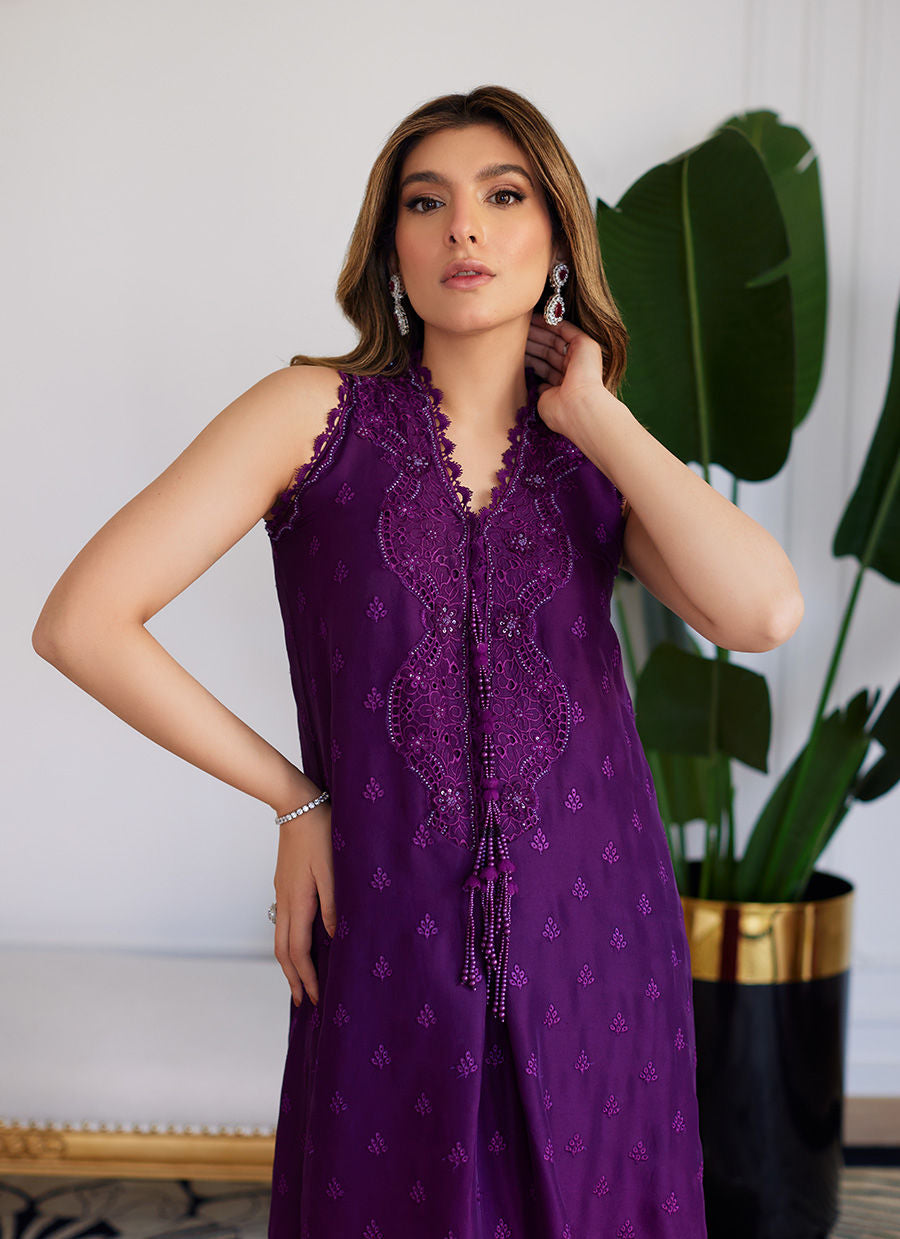 Farah Talib Aziz | Luna Eid Collection 24 | VIOLETTE WILD BERRY OMBRE