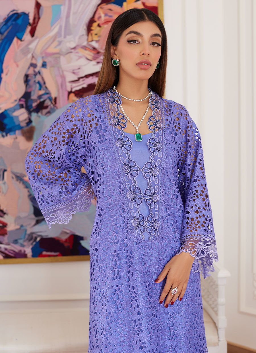 Farah Talib Aziz | Luna Eid Collection 24 | EVANTHIA PERIWINKLE