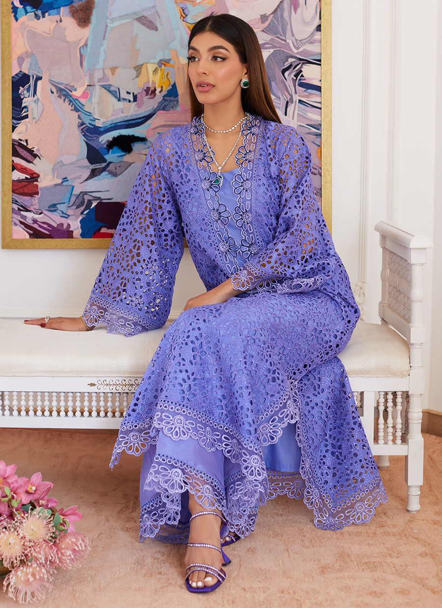 Farah Talib Aziz | Luna Eid Collection 24 | EVANTHIA PERIWINKLE