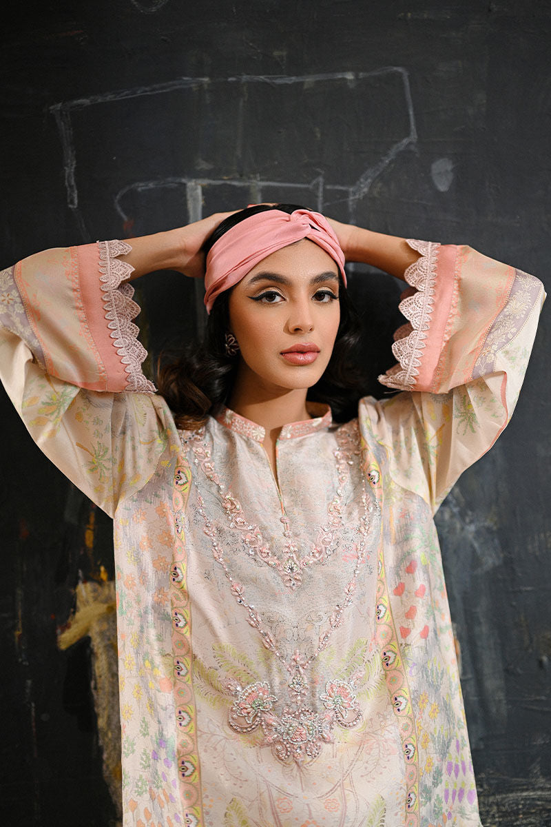 Ansab Jahangir | Secrets and Silk Eid Edit Silks 25 | Cali Shirt and Dupatta