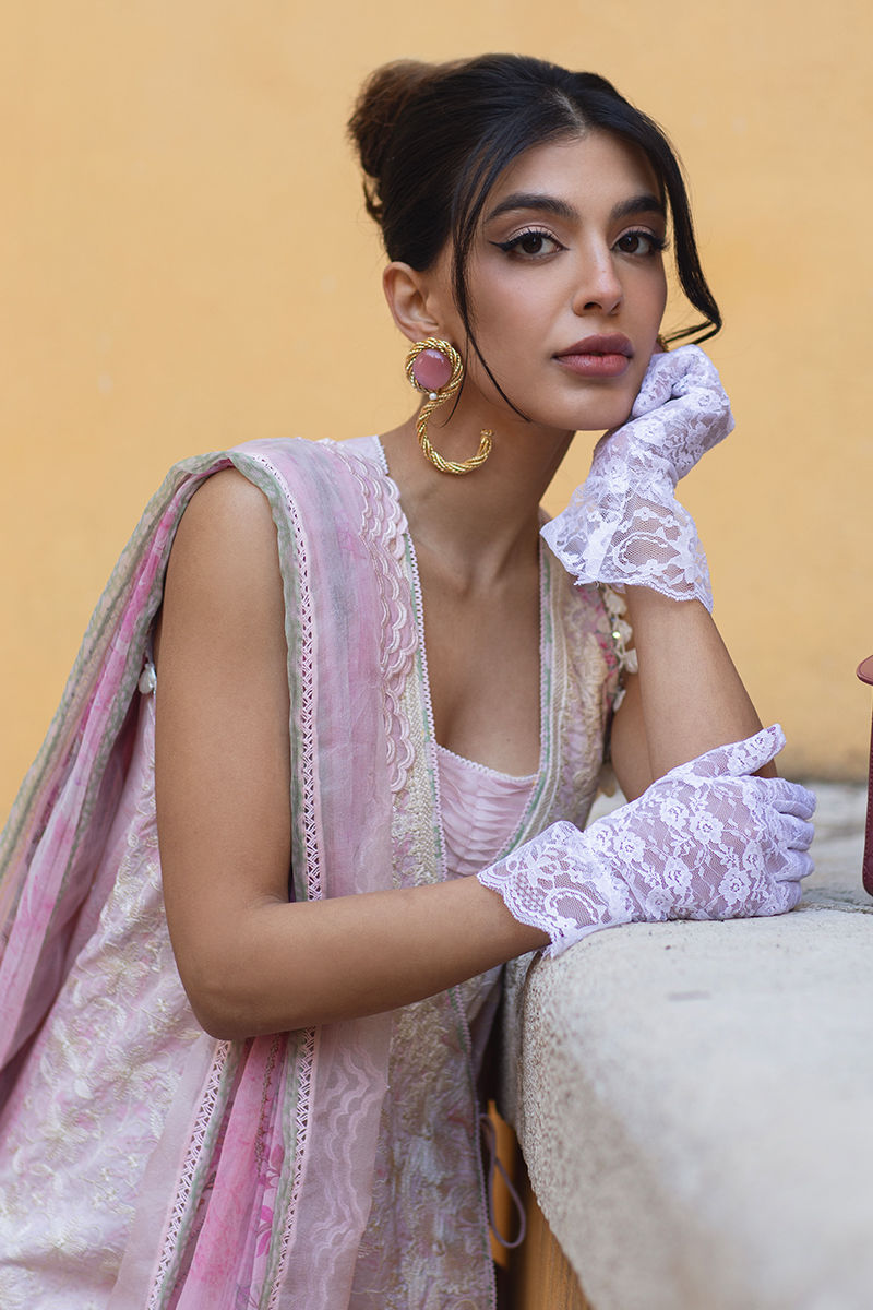 Ansab Jahangir | Zoha Luxury Lawn 25 | Pearl Pink