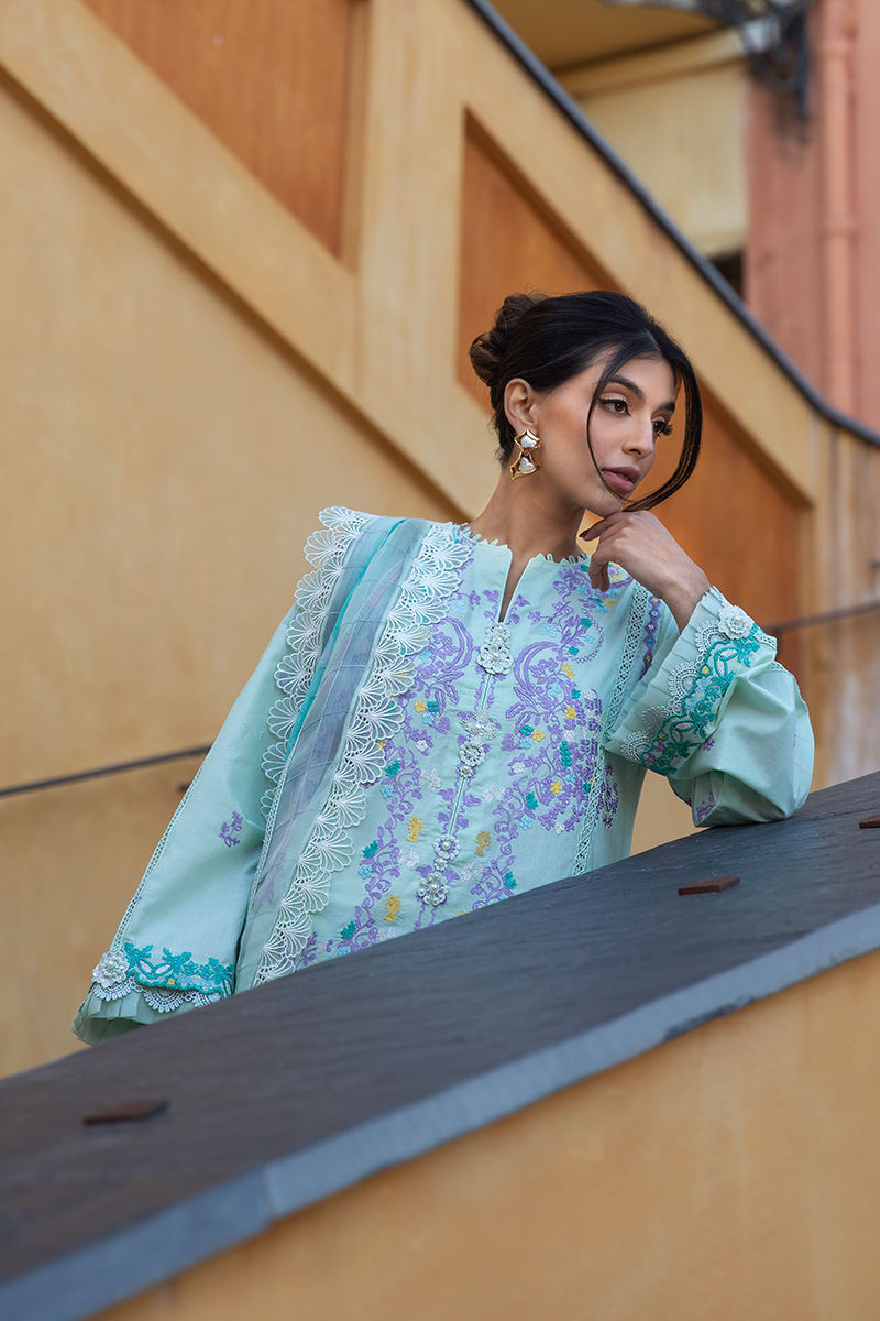 Ansab Jahangir | Zoha Luxury Lawn 25 | Misty Jade