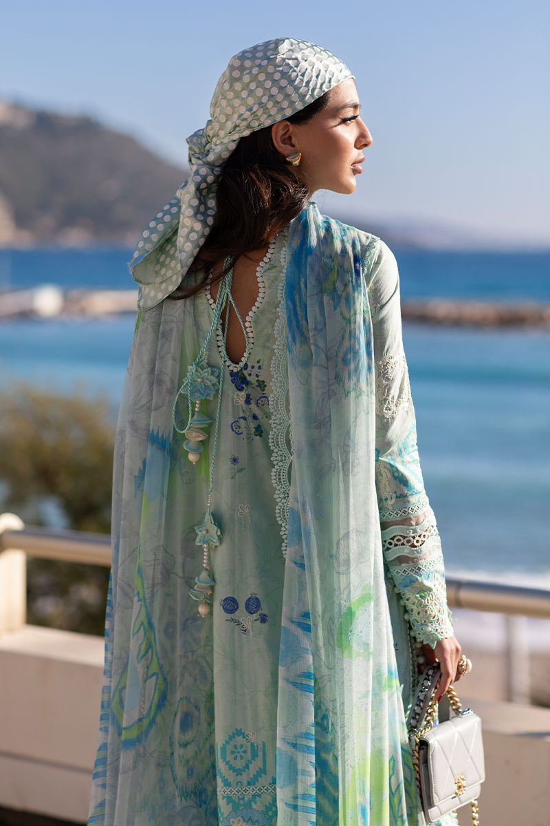 Ansab Jahangir | Zoha Luxury Lawn 25 | Ice Crystal