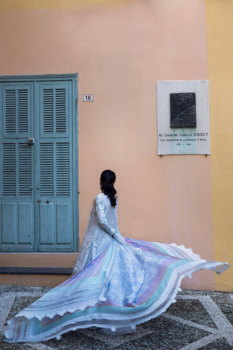 Ansab Jahangir | Zoha Luxury Lawn 25 | Petal Blue