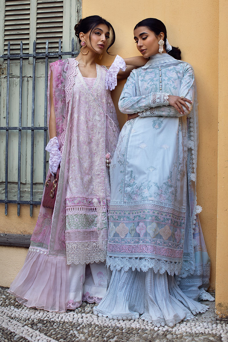 Ansab Jahangir | Zoha Luxury Lawn 25 | Petal Blue