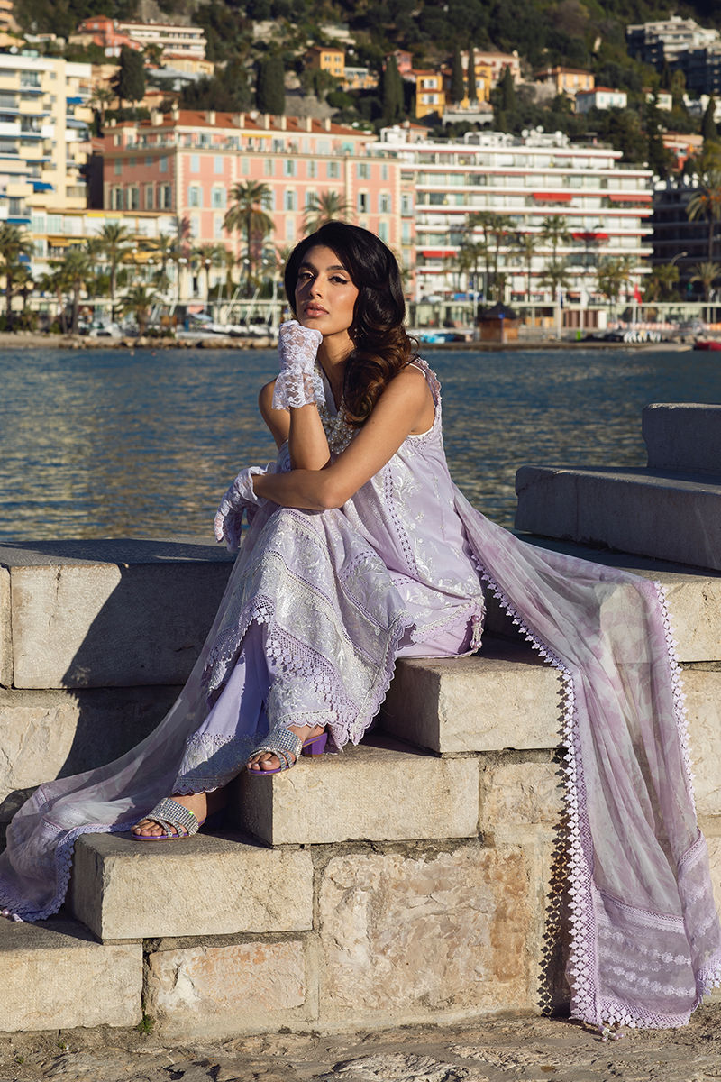Ansab Jahangir | Zoha Luxury Lawn 25 | French Lavender