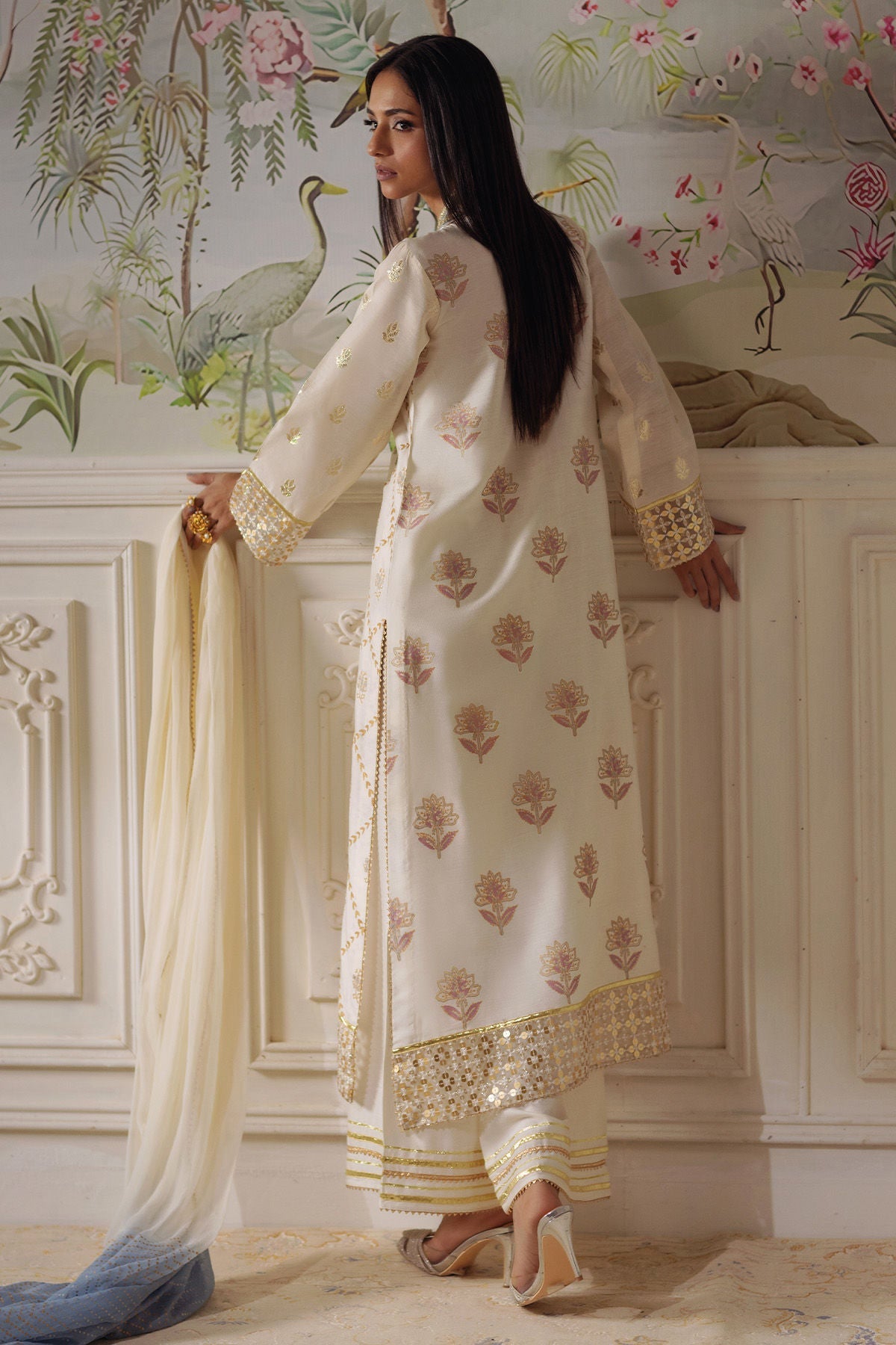 Annus Abrar | Elemental Festive | Fasila (Shirt, Pants and Dupatta)