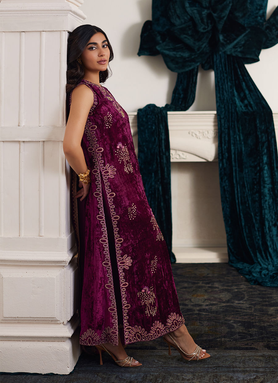 Farah Talib Aziz | Velvets The After Party | CHANTELLE SHIRT AND DUPATTA