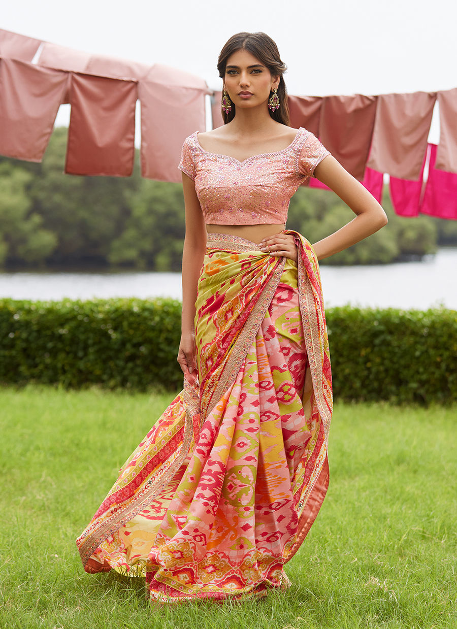 Farah Talib Aziz | Mayna Festive Luxe Pret | Rang Saree