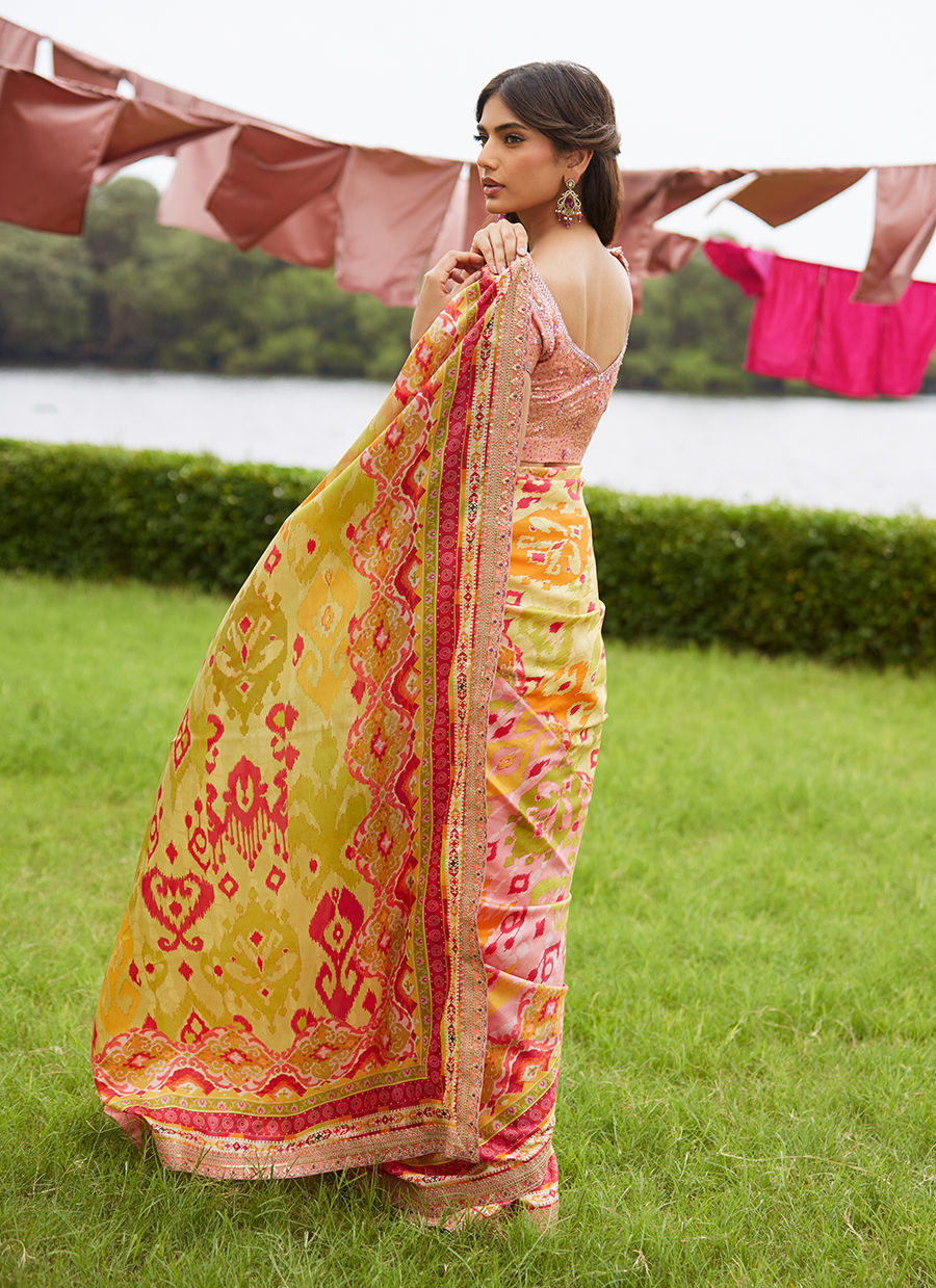 Farah Talib Aziz | Mayna Festive Luxe Pret | Rang Saree