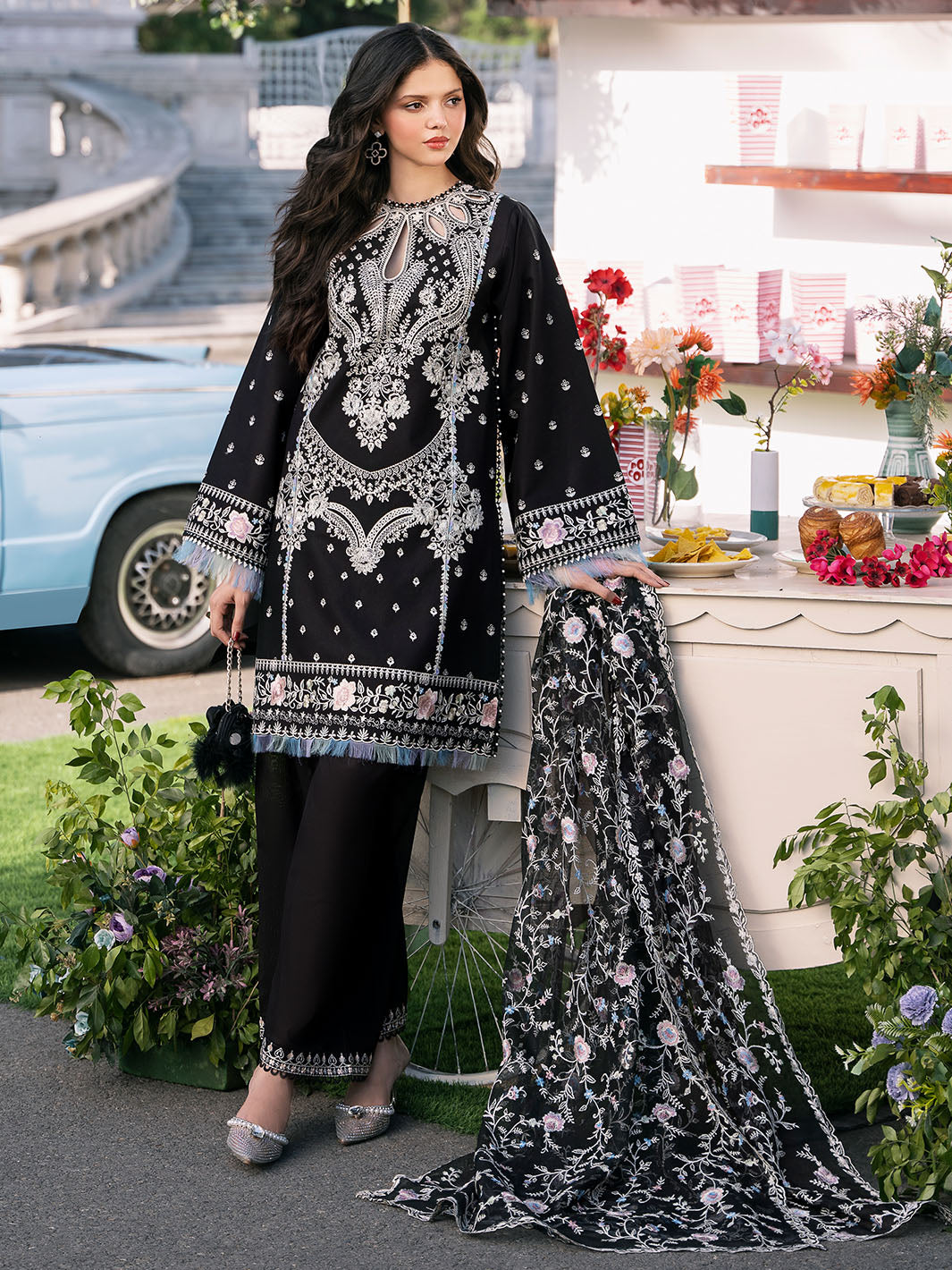 Bin Ilyas | Clara Embroidered Lawn 24 | 214 - A