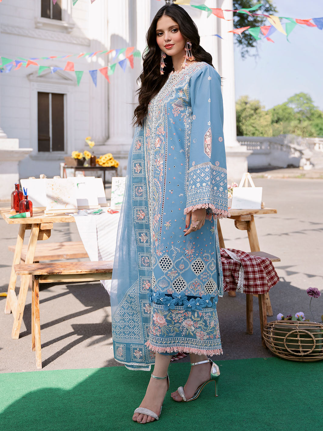 Bin Ilyas | Clara Embroidered Lawn 24 | 212 - A