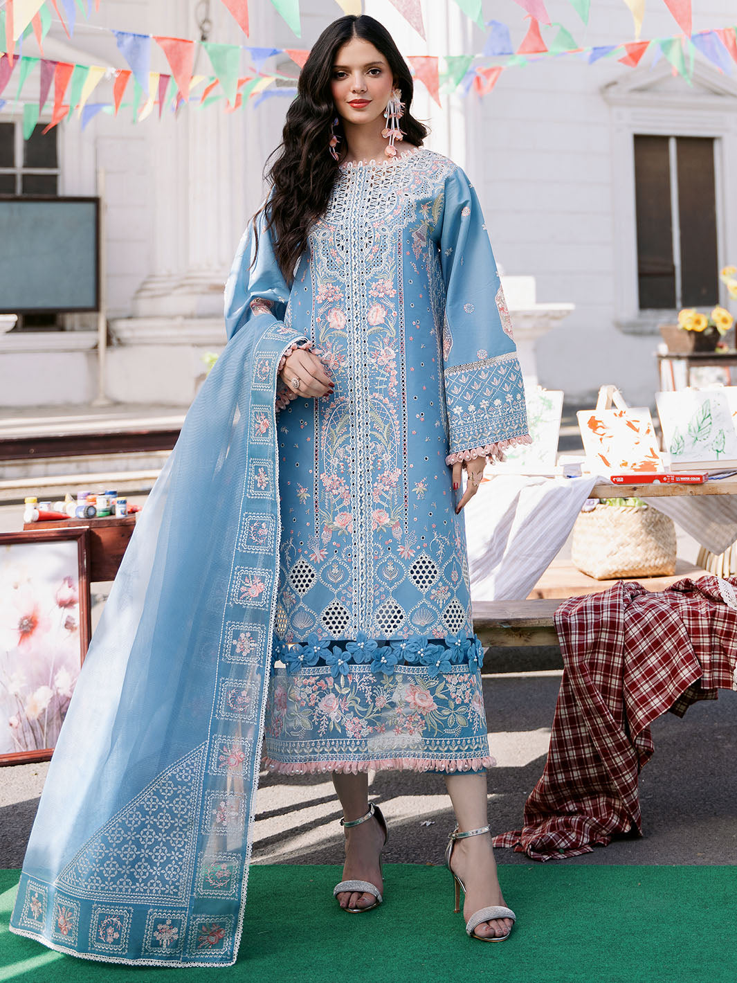 Bin Ilyas | Clara Embroidered Lawn 24 | 212 - A