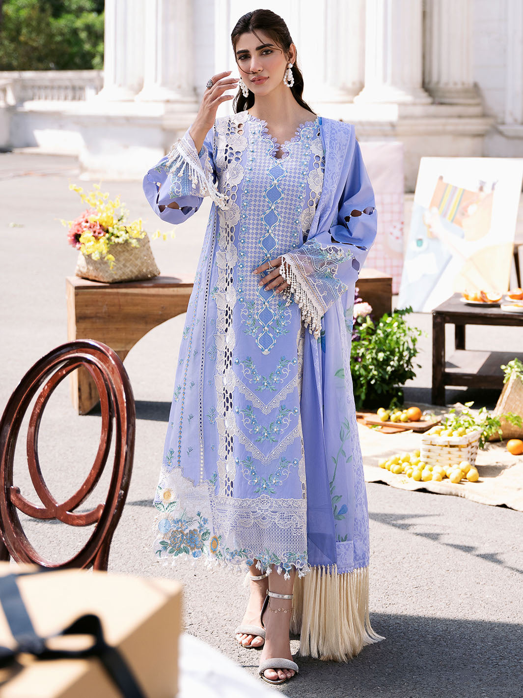 Bin Ilyas | Clara Embroidered Lawn 24 | 213 - A