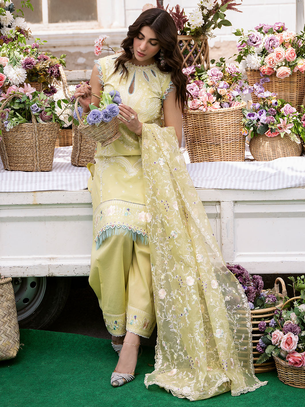 Bin Ilyas | Clara Embroidered Lawn 24 | 214 - B