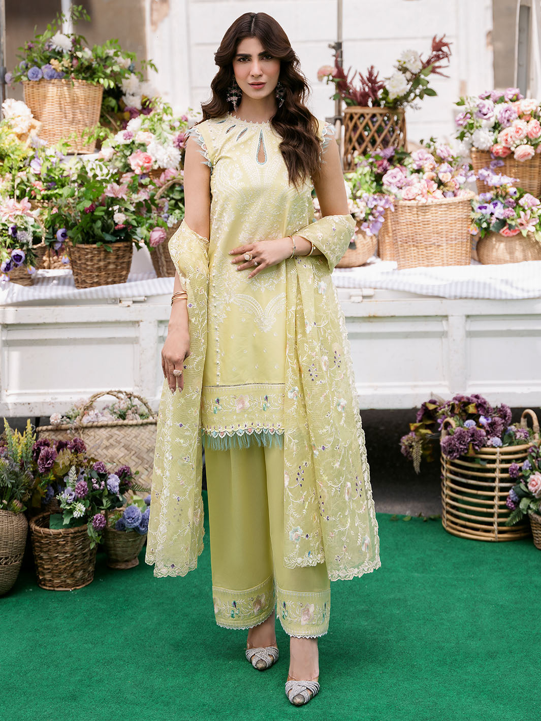 Bin Ilyas | Clara Embroidered Lawn 24 | 214 - B
