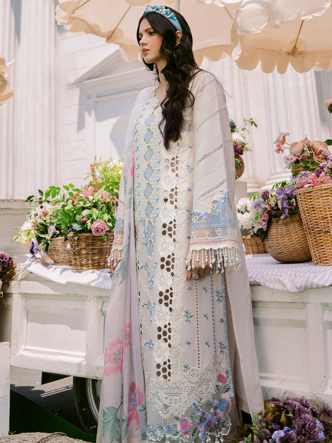 Bin Ilyas | Clara Embroidered Lawn 24 | 213 - B