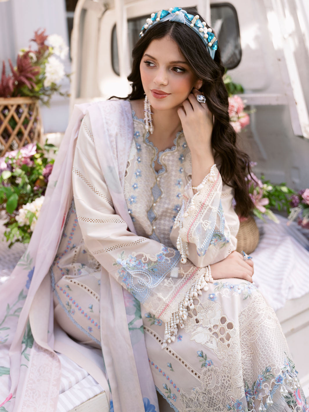 Bin Ilyas | Clara Embroidered Lawn 24 | 213 - B