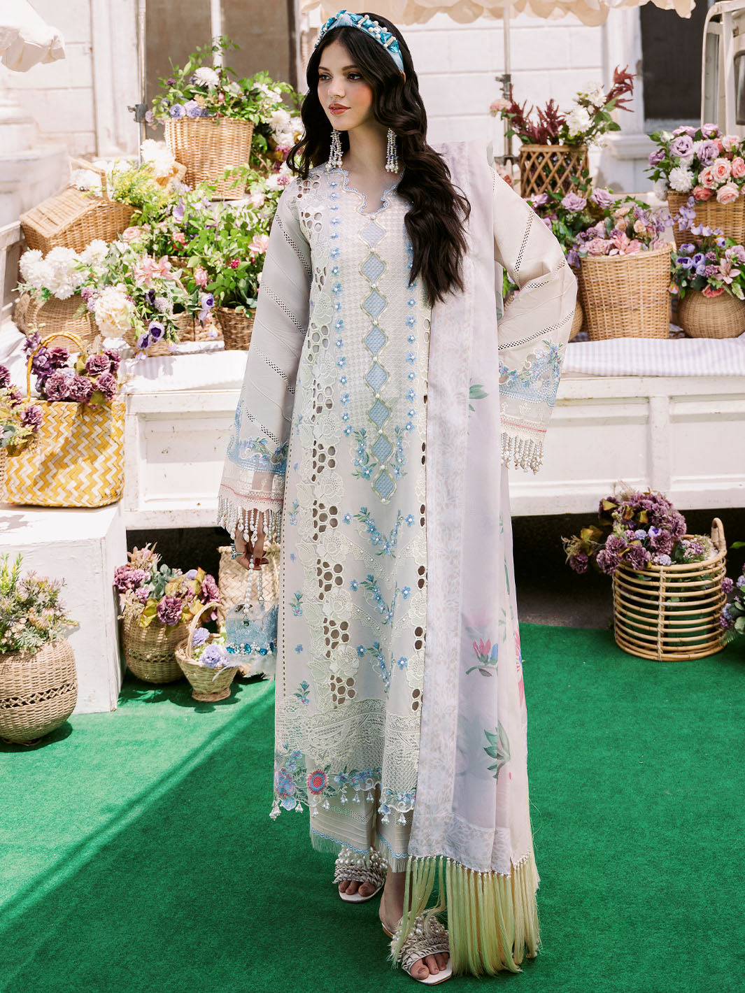 Bin Ilyas | Clara Embroidered Lawn 24 | 213 - B