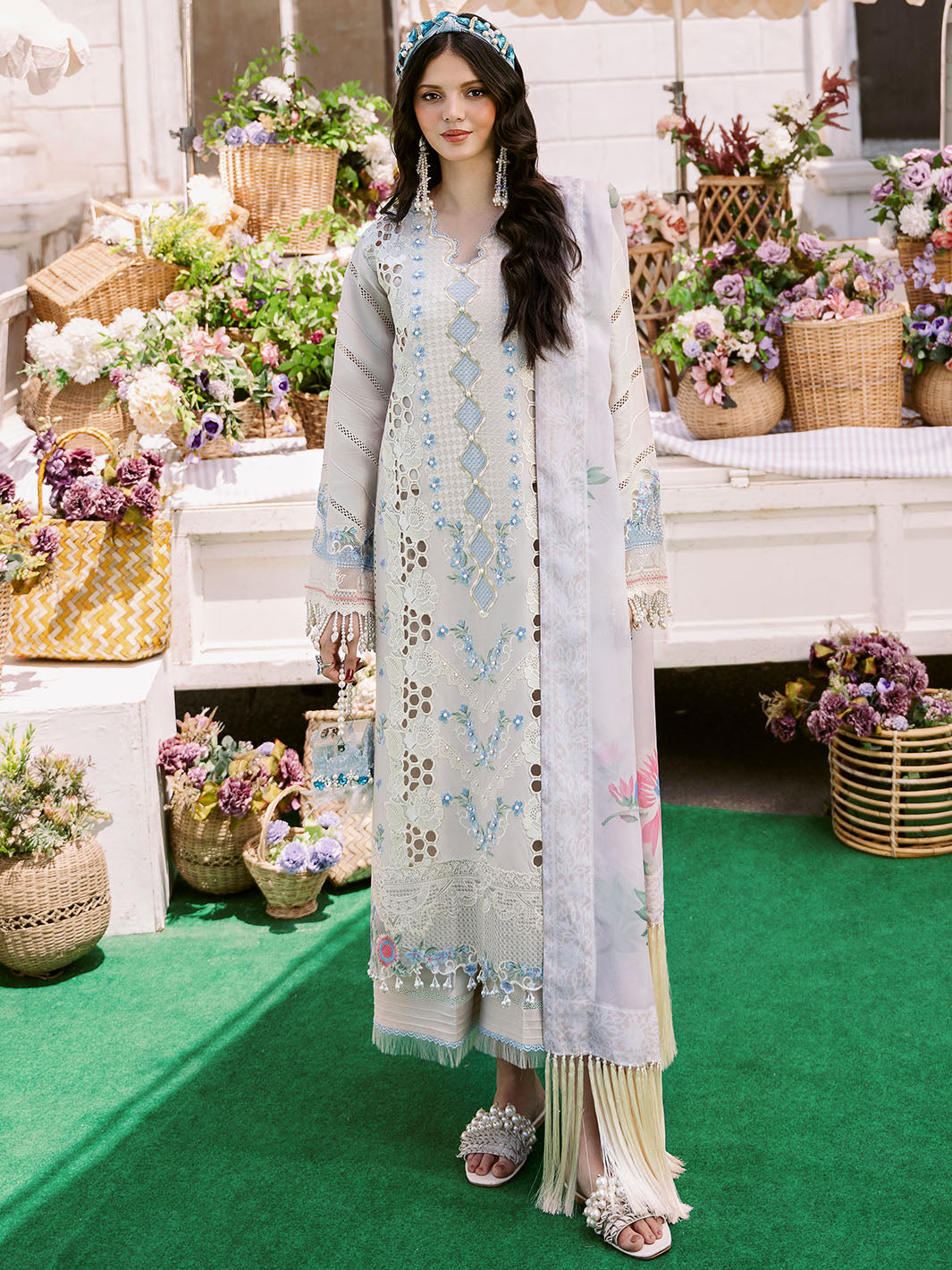 Bin Ilyas | Clara Embroidered Lawn 24 | 213 - B
