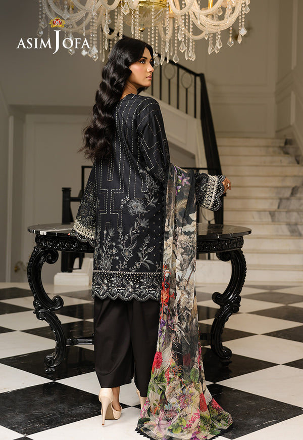 Asim Jofa | Summer Rhapsody | AJMCH-12 EMBROIDERED LAWN