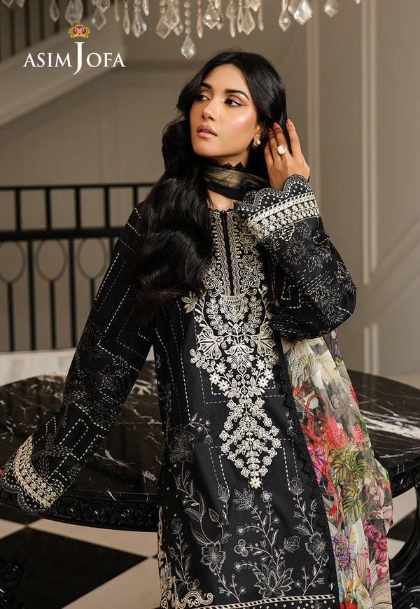 Asim Jofa | Summer Rhapsody | AJMCH-12 EMBROIDERED LAWN