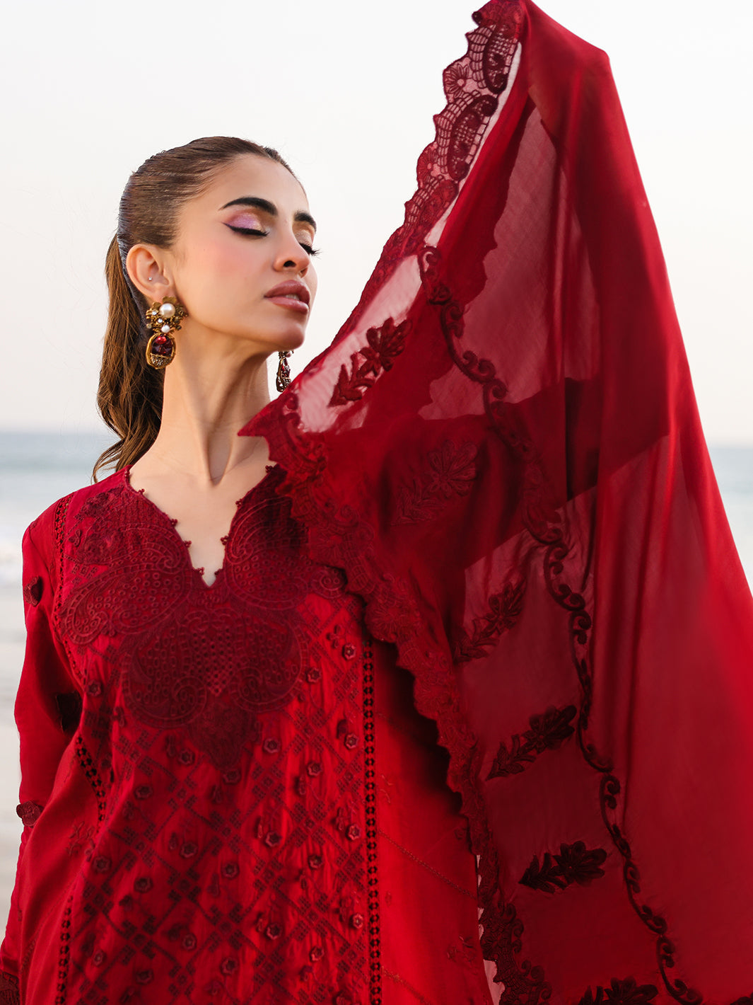 Faiza Faisal | Marine Luxury Lawn 25 | TARA