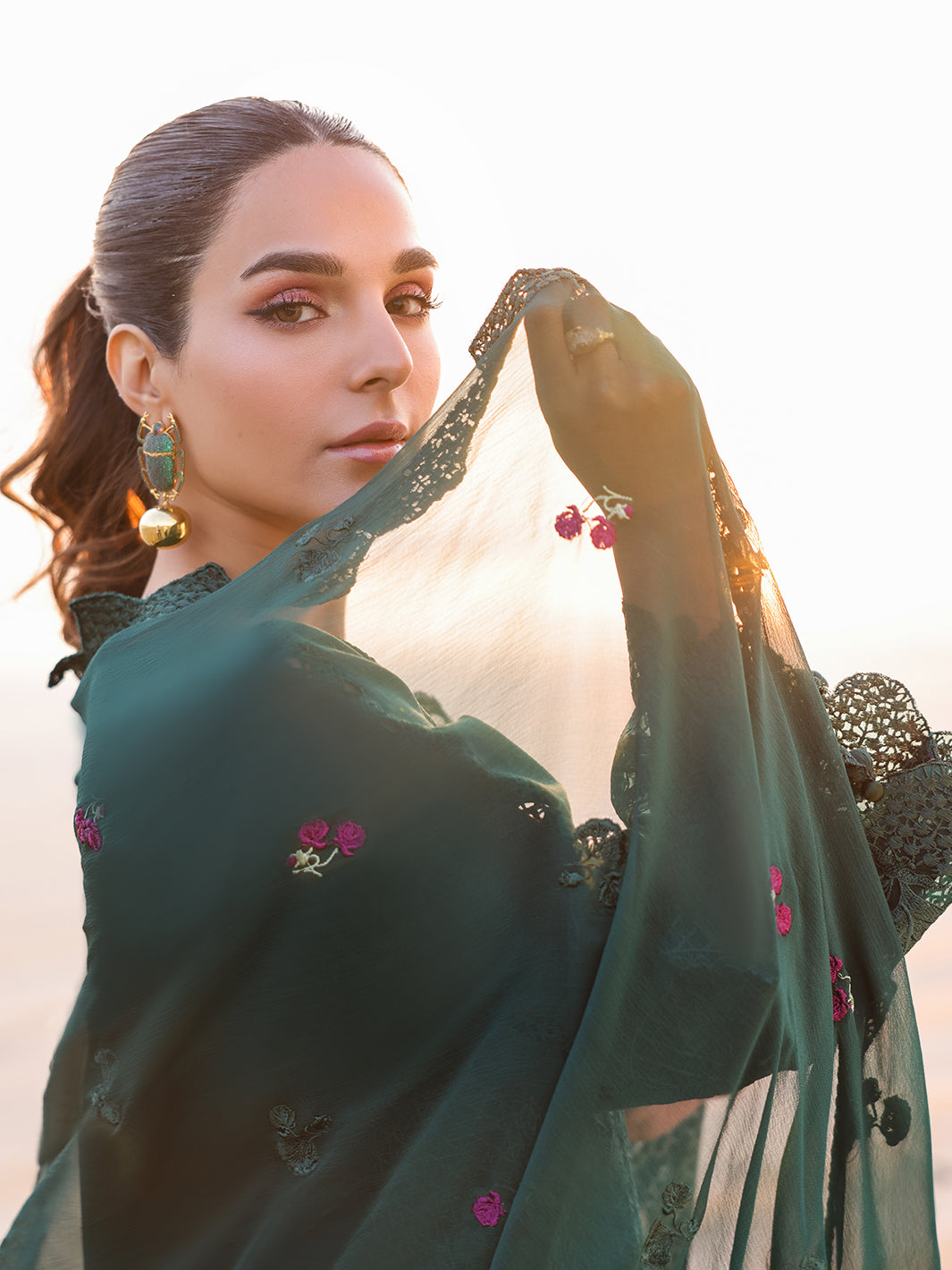 Faiza Faisal | Marine Luxury Lawn 25 | SOPHIA