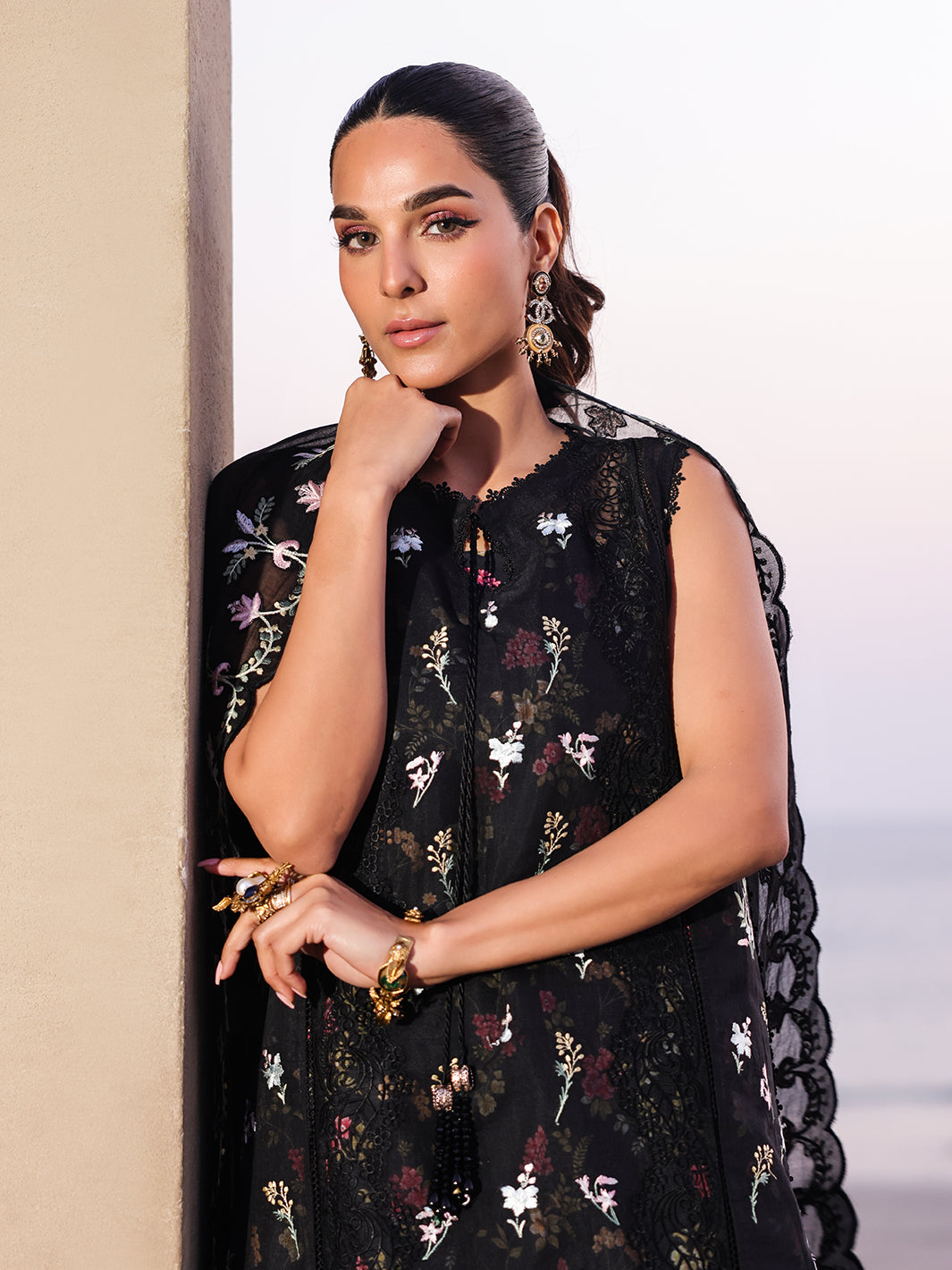 Faiza Faisal | Marine Luxury Lawn 25 | ELVA