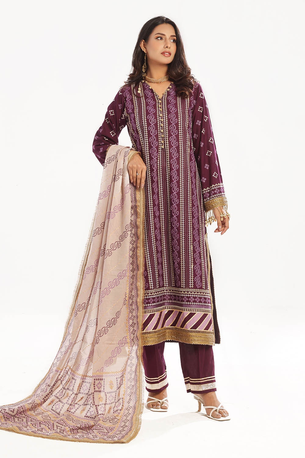Gul Ahmed | Chunri Lawn 25 | CL-52413