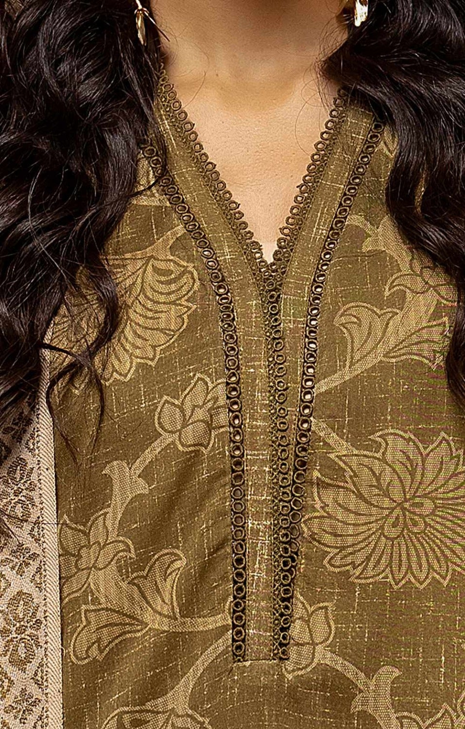 Gul Ahmed | Winter Collection 24 | Pashmina Dupatta AP-42047