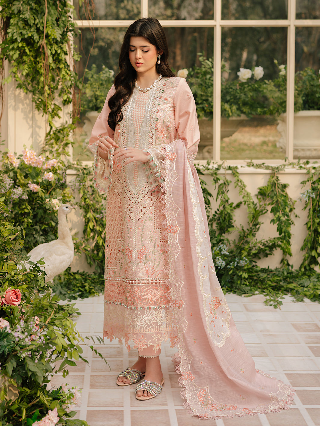Bin Ilyas | Freesia Embroidered Lawn 25 | 101 - A