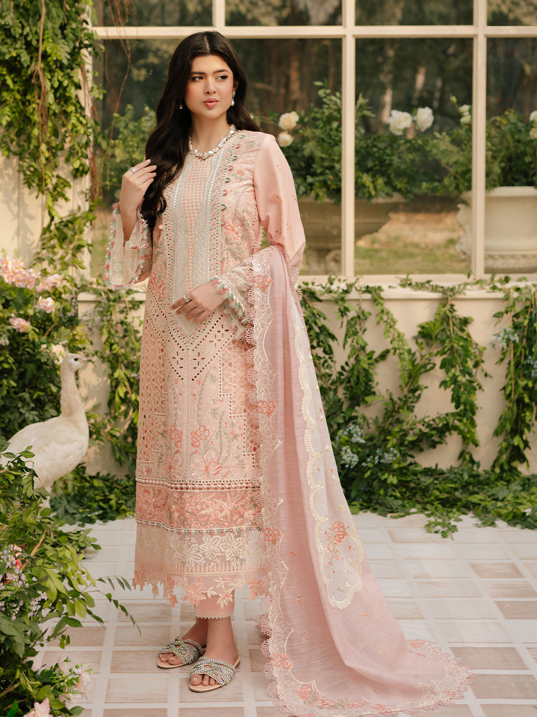 Bin Ilyas | Freesia Embroidered Lawn 25 | 101 - A