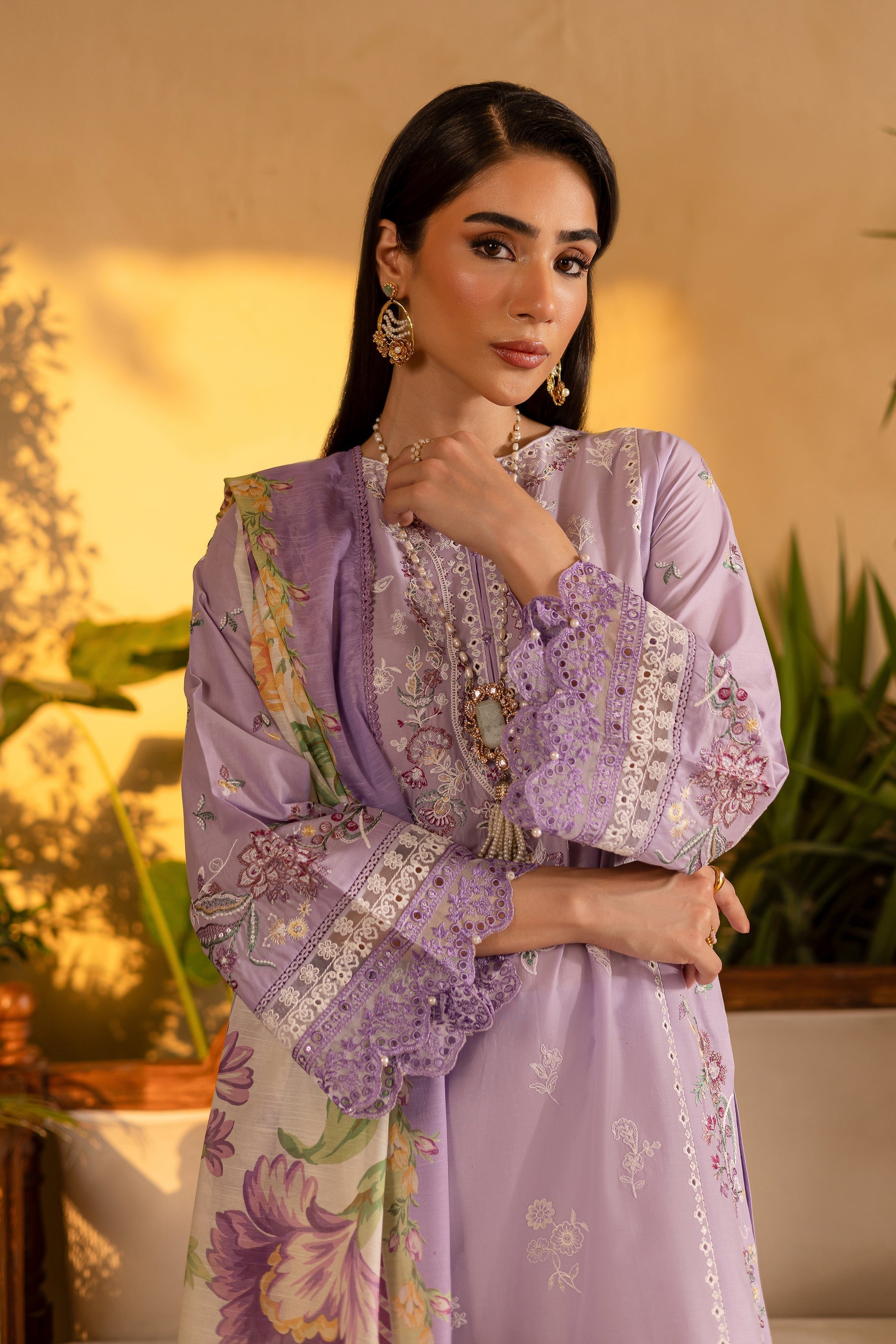 Batik | Nyra Embroidered Summer Solids | Rufna