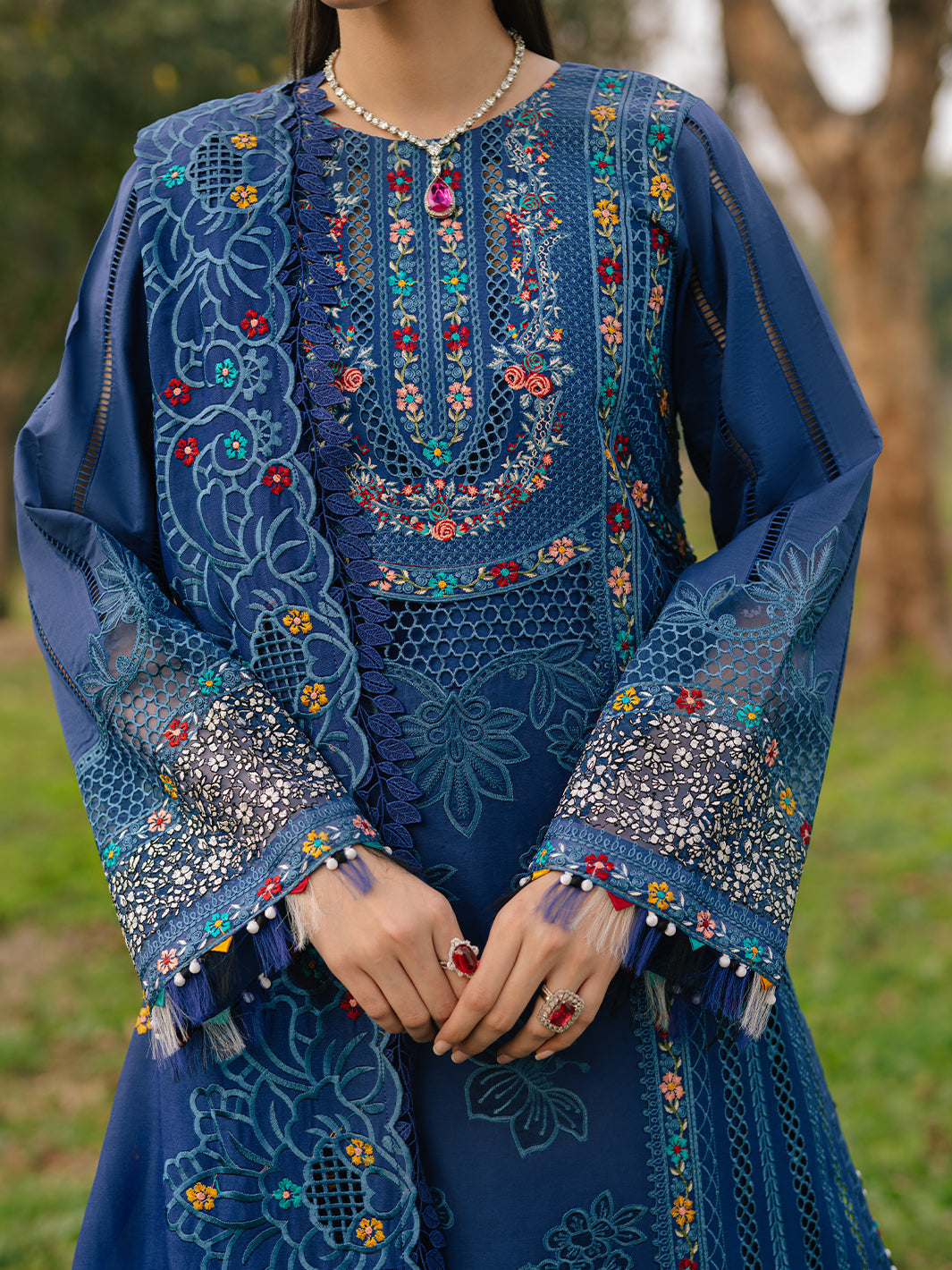 Bin Ilyas | Freesia Embroidered Lawn 25 | 102 - B