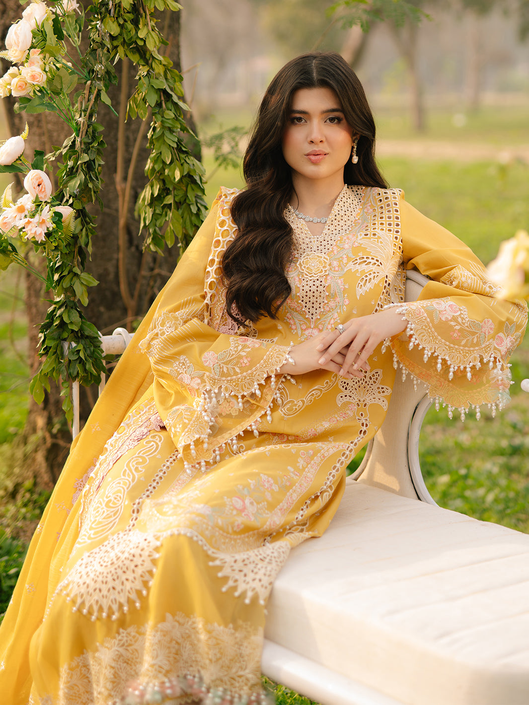 Bin Ilyas | Freesia Embroidered Lawn 25 | 104 - A