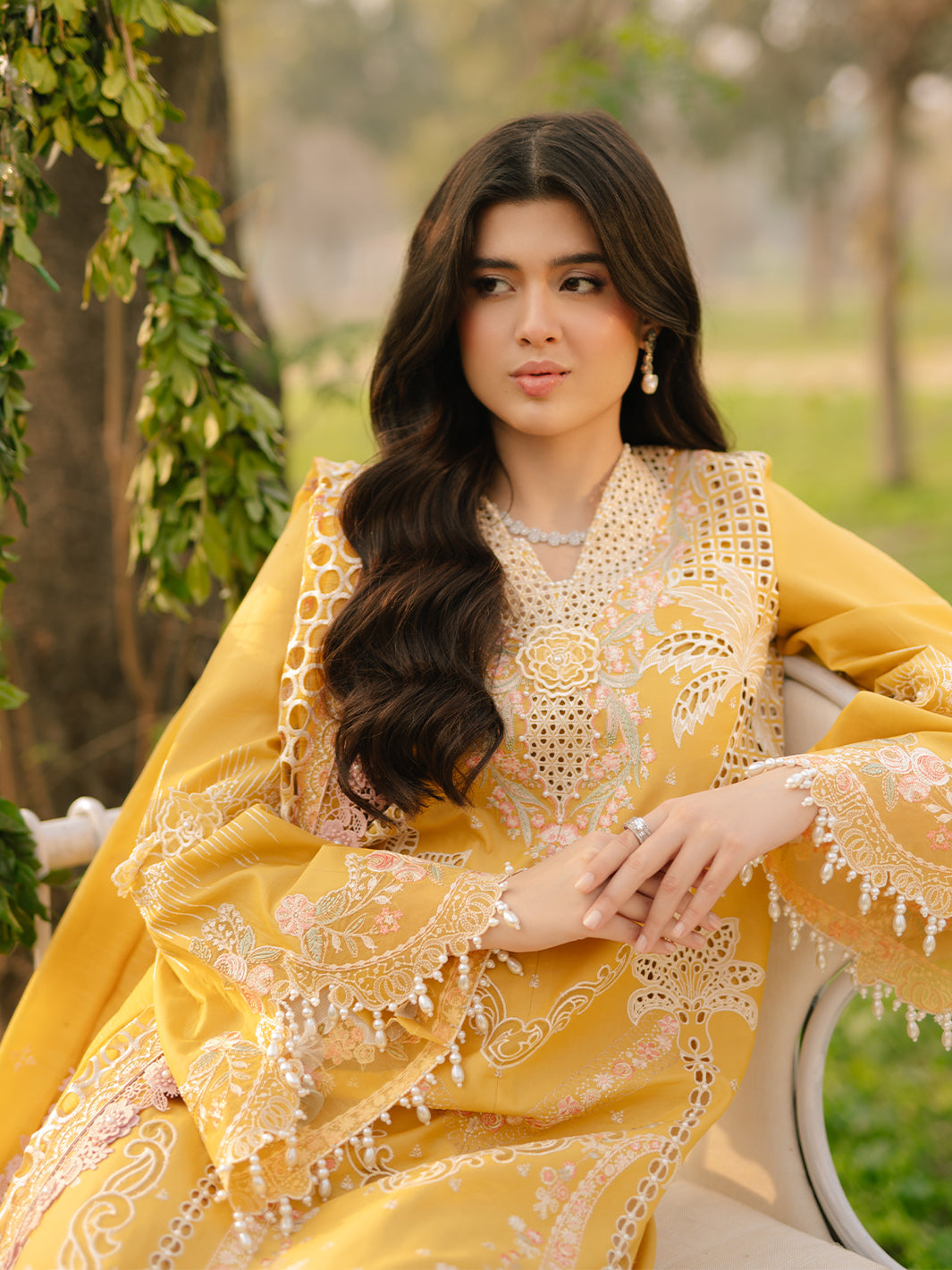 Bin Ilyas | Freesia Embroidered Lawn 25 | 104 - A