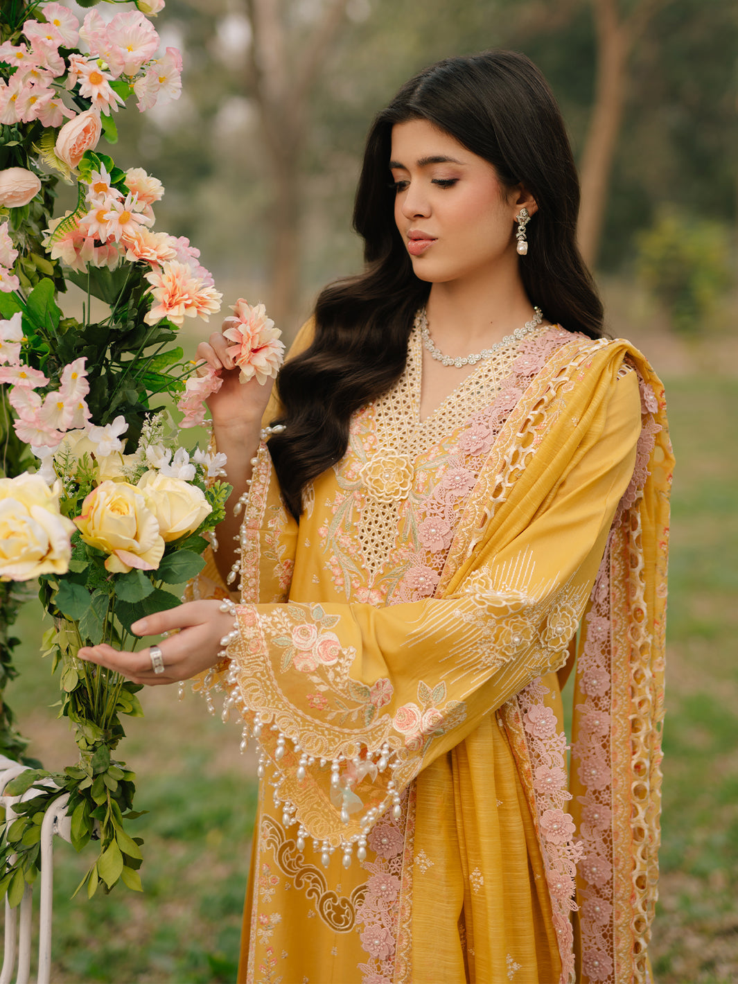 Bin Ilyas | Freesia Embroidered Lawn 25 | 104 - A