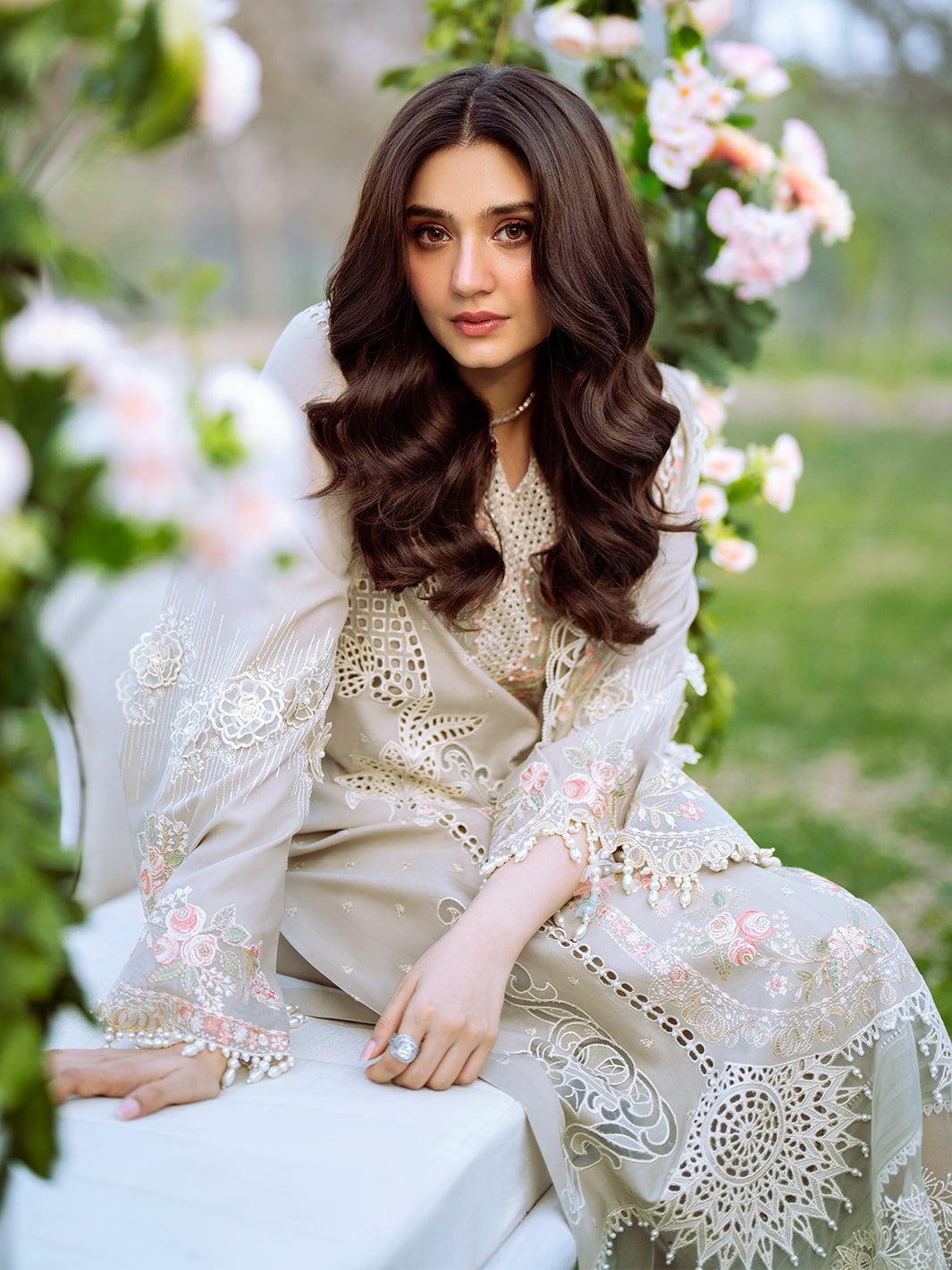 Bin Ilyas | Freesia Embroidered Lawn 25 | 104 - B