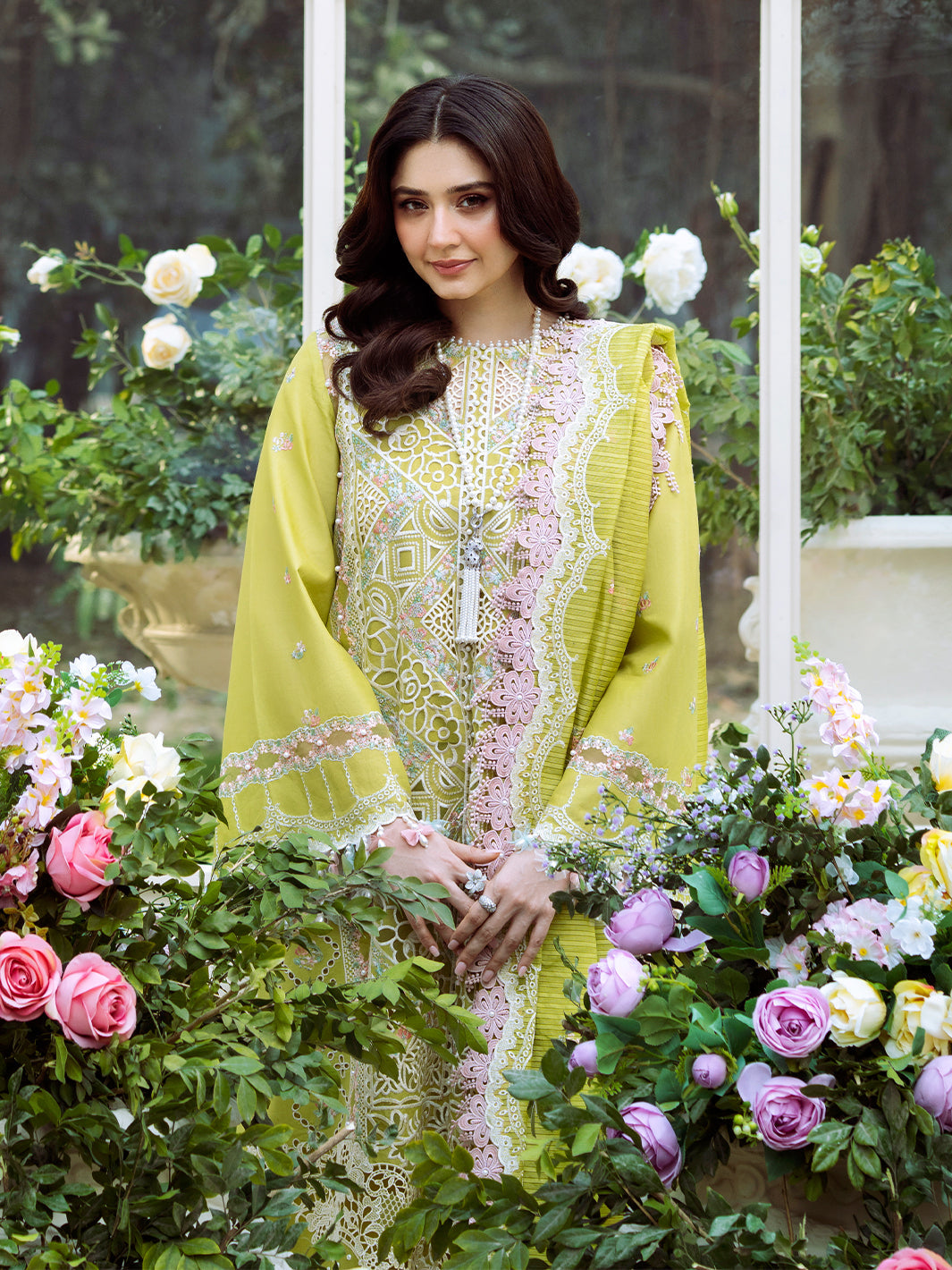 Bin Ilyas | Freesia Embroidered Lawn 25 | 105 - A