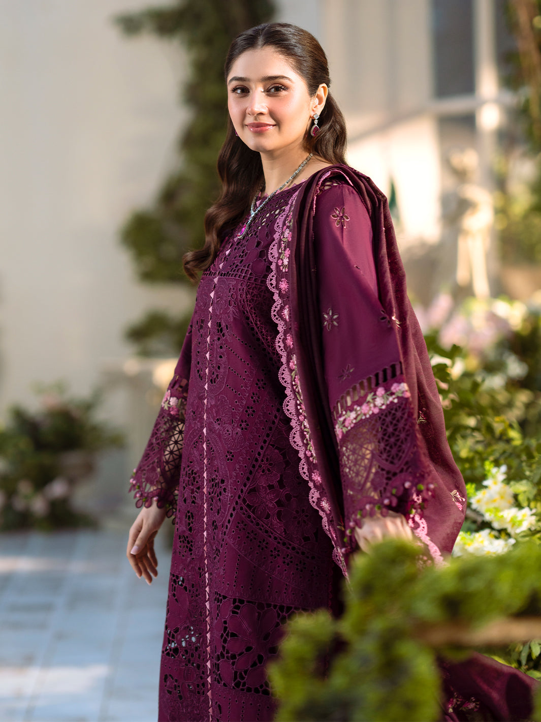 Bin Ilyas | Freesia Embroidered Lawn 25 | 106 - A