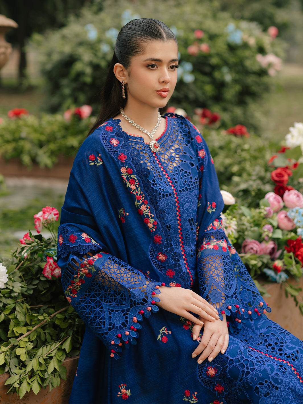 Bin Ilyas | Freesia Embroidered Lawn 25 | 106 - B