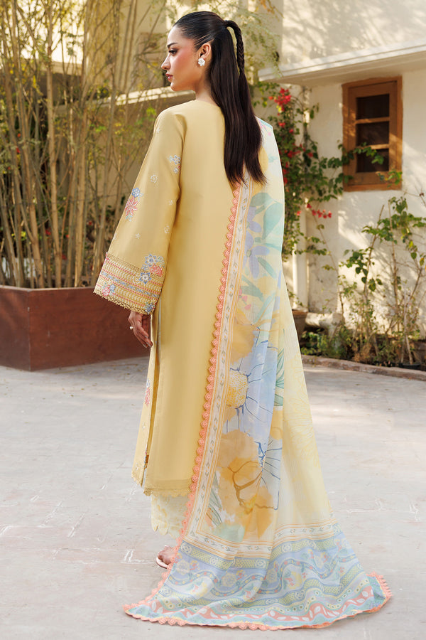 Farasha | Summer Weaves Embroidered Lawn | Sunlit Mellow