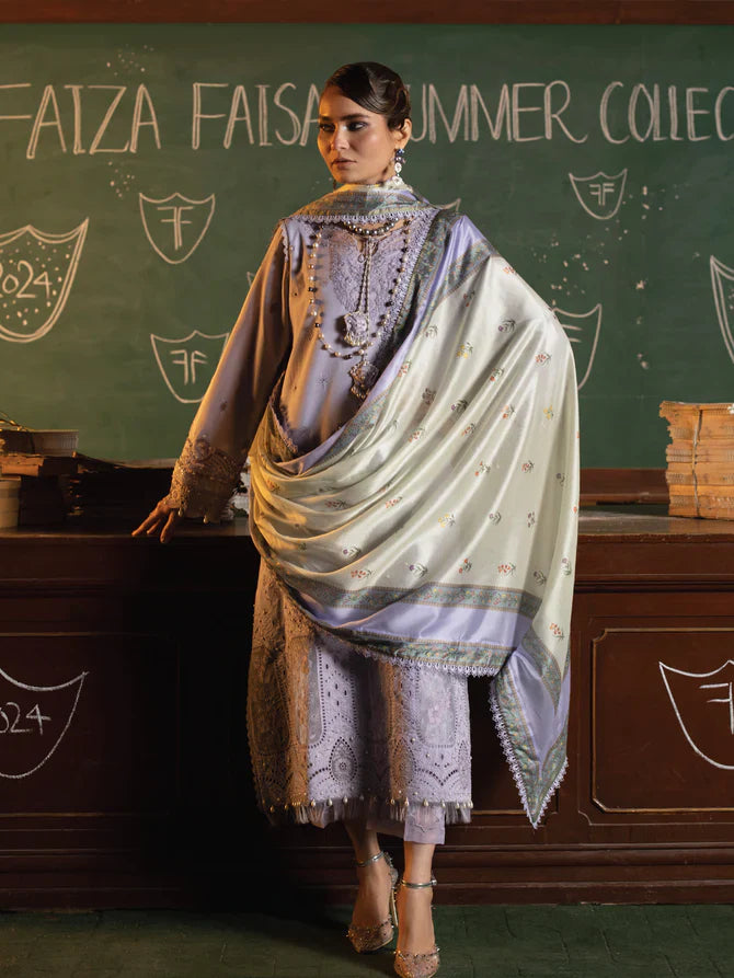 Faiza Faisal | Maya Luxury Lawn | Nazali