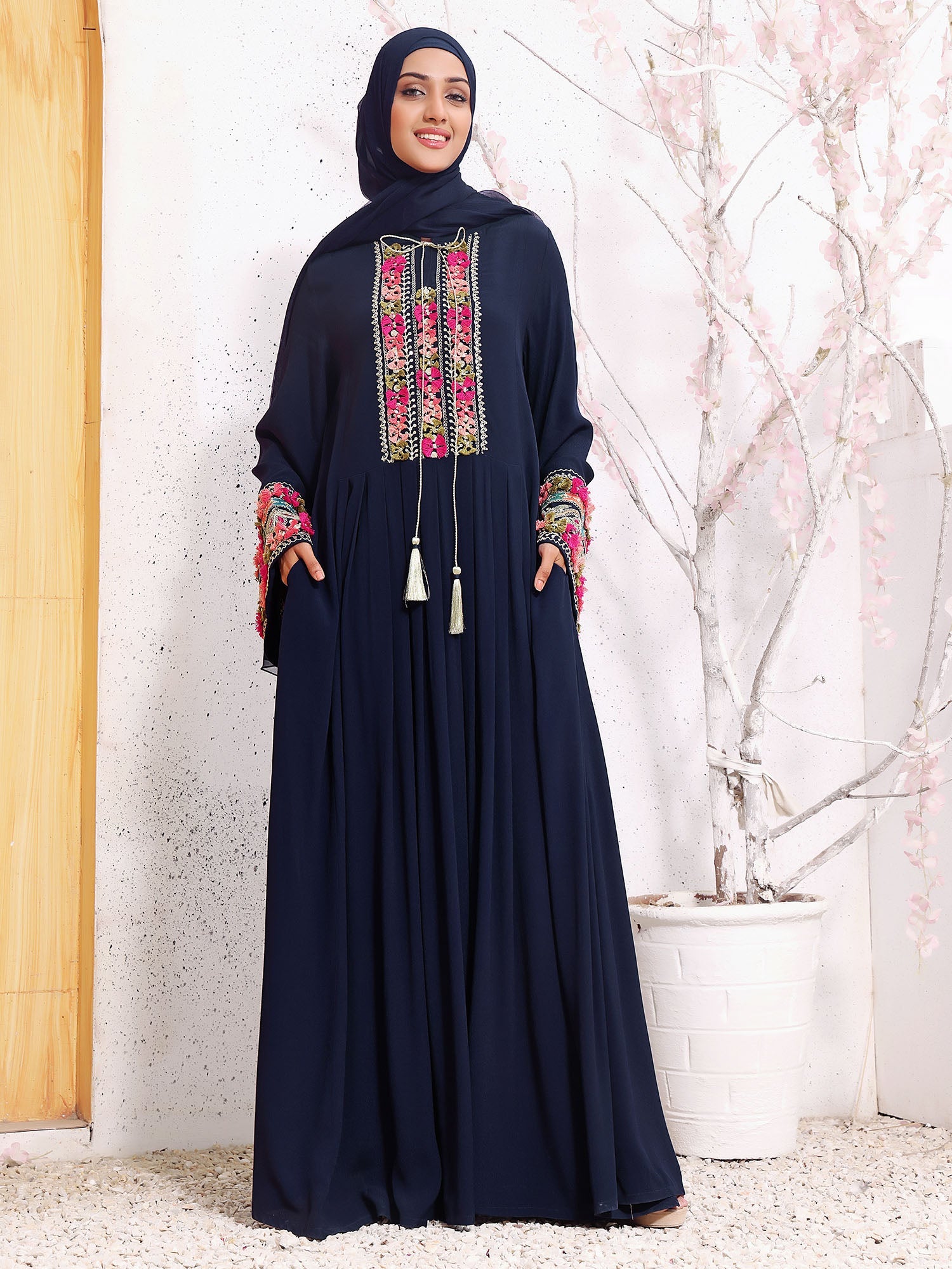 Marjan Navy Abaya