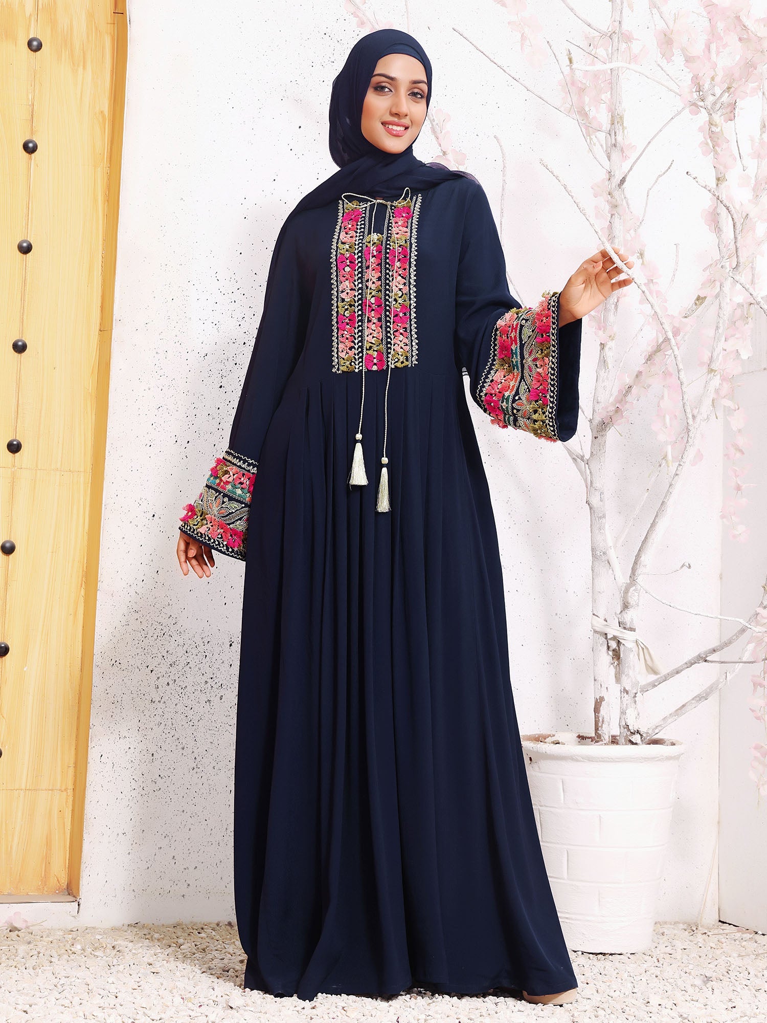 Marjan Navy Abaya