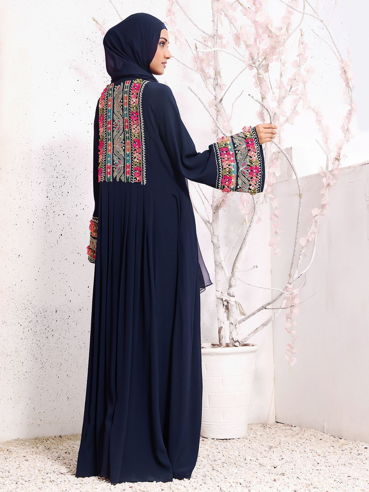 Marjan Navy Abaya
