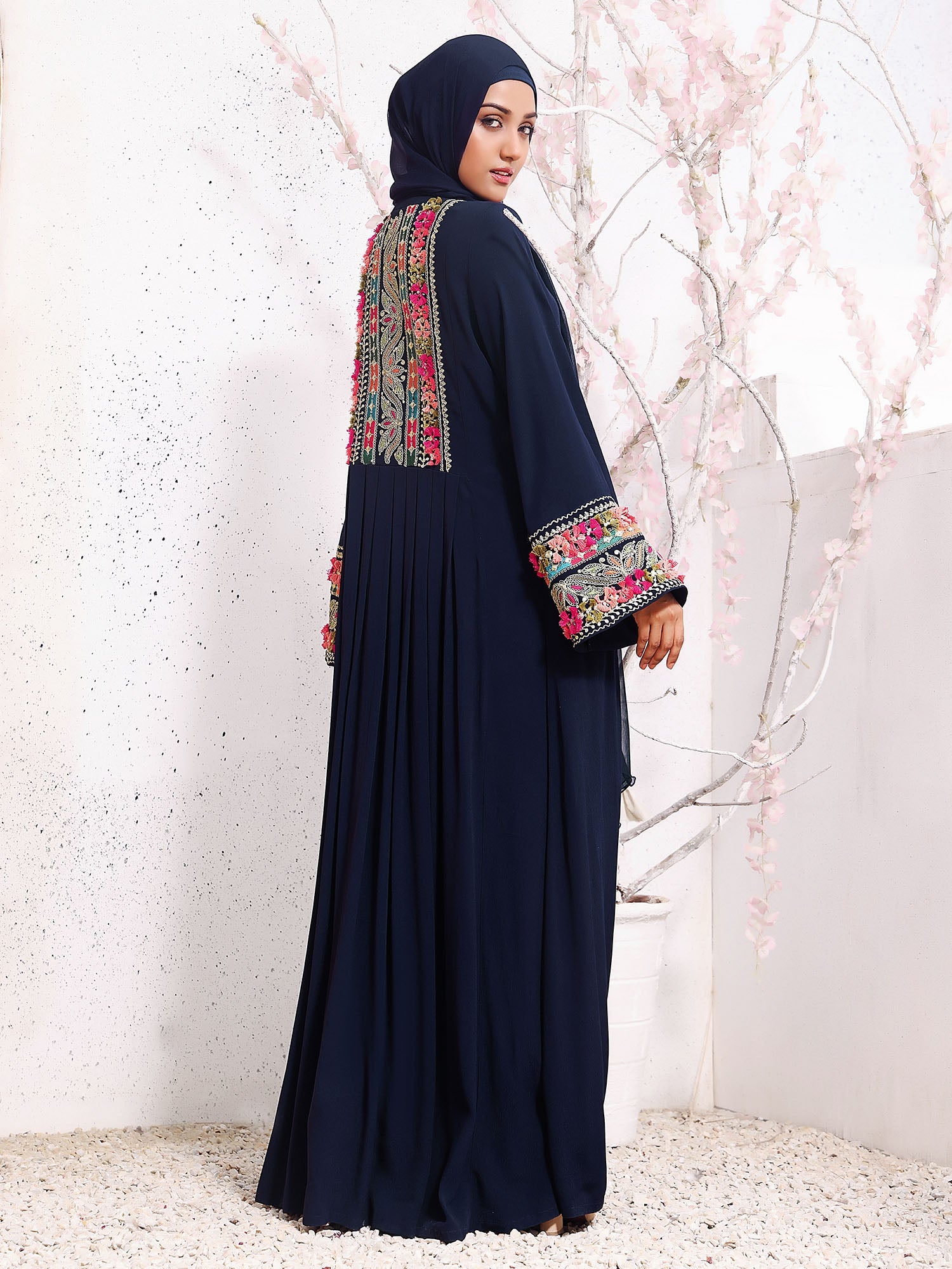 Marjan Navy Abaya