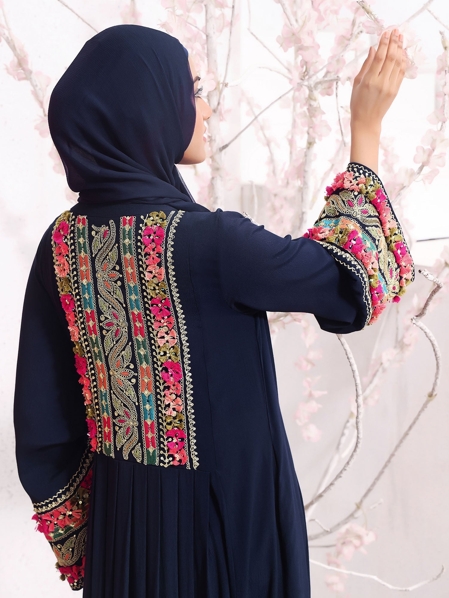 Marjan Navy Abaya